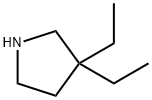 3,3-ジエチルピロリジン 化学構造式