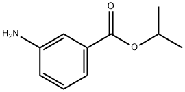 3-アミノ安息香酸イソプロピル 化学構造式