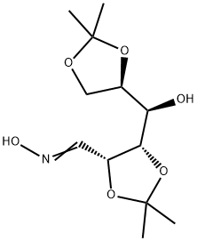 2-O,3-O:5-O,6-O-ジイソプロピリデン-D-マンノースオキシム 化学構造式