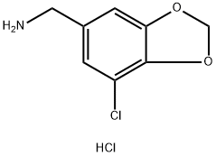5-AMinoMethyl-7-chloro-1,3-benzodioxole hydrochloride Structure