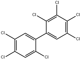 2,2′,3,4,4′,5,5′-七氯联苯, 35065-29-3, 结构式
