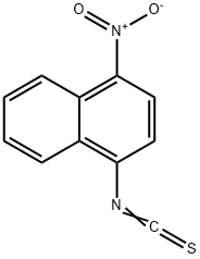 4-硝基萘基异硫氰酸酯 结构式