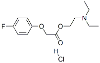 2-diethylaminoethyl 2-(4-fluorophenoxy)acetate hydrochloride Structure