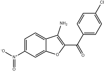 3-氨基-2-(4-氯苄基)-6-硝基苯并呋喃, 351003-28-6, 结构式