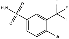 4-溴-3-(三氟甲基)苯磺胺 结构式