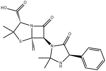 7-(2,2-DIMETHYL-5-OXO-4-PHENYL-IMIDAZOLIDIN-1-YL)-3,3-DIMETHYL-6-OXO-2-THIA-5-AZABICYCLO[3.2.0]HEPTANE-4-CARBOXYLIC ACID Struktur