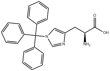 N-(三苯甲基)-L-组氨酸, 35146-32-8, 结构式