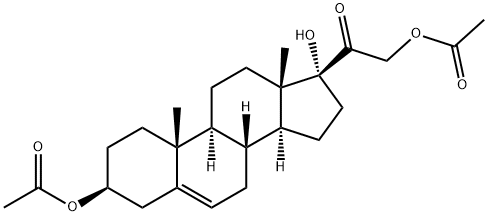 3beta,17,21-trihydroxypregn-5-en-20-one 3,21-di(acetate) Structure