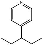 4-(3-ペンチル)ピリジン 化学構造式