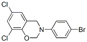 3-(4-BROMOPHENYL)-6,8-DICHLORO-3,4-DIHYDRO-2H-BENZO[E][1,3]OXAZINE Structure