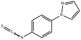 4-(1H-吡唑-1-基)苯基异硫氰酸酯 结构式