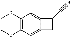 4,5-ジメトキシ-1-ベンゾシクロブテンカルボニトリル 1-シアノ-4,5-ジメトキシベンゾシクロブテン 化学構造式