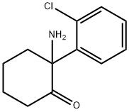 2-AMINO-2-(2-CHLOROPHENYL)CYCLOHEXANONE HYDROCHLORIDE Structure
