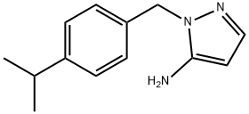 1-(4-异丙基苄基)-1H-吡唑-5-胺 结构式