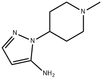 2-(1-甲基-哌啶-4-基)-2H-3-氨基吡唑 结构式