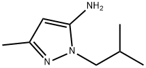 1-异丁基-3-甲基-1H-吡唑-5-胺 结构式