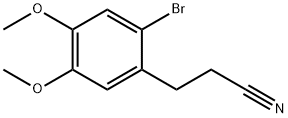 2-溴-4,5-二甲氧基-苯丙腈, 35249-62-8, 结构式