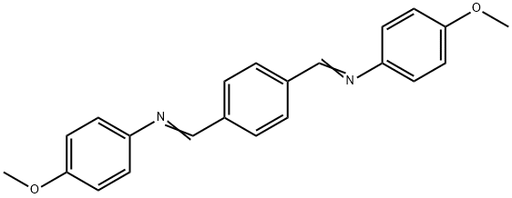 N,N′-对苯二亚甲基-双(4-甲氧基苯胺) 结构式