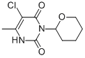 5-chloro-6-methyl-3-(tetrahydro-2H-pyran-2-yl)uracil Struktur