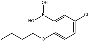 (2-ブトキシ-5-クロロフェニル)ボロン酸 化学構造式