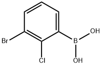 3-BROMO-2-CHLOROPHENYLBORONIC ACID Structure