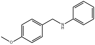 N-苯基-4-甲氧基苄胺 结构式