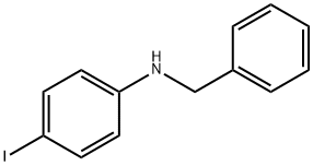 苄基-(4-碘-苯基)-胺 结构式