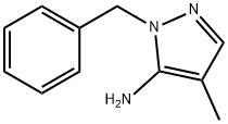 2-BENZYL-4-METHYL-2H-PYRAZOL-3-YLAMINE 结构式