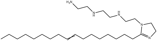 N-(2-aminoethyl)-N'-[2-[2-(8-heptadecenyl)-4,5-dihydro-1H-imidazol-1-yl]ethyl]ethylenediamine 结构式