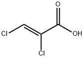 (Z)-2,3-ジクロロアクリル酸 化学構造式