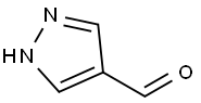 1H-ピラゾール-4-カルブアルデヒド 化学構造式