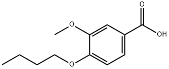 4-丁氧基-3-甲氧基-苯甲酸 结构式