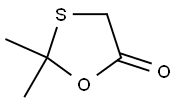 2,2-ジメチル-1,3-オキサチオラン-5-オン 化学構造式