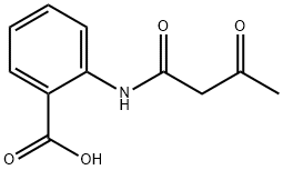 N-アセトアセチルアントラニル酸水和物 化学構造式