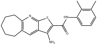 3-amino-N-(2,3-dimethylphenyl)-6,7,8,9-tetrahydro-5H-cyclohepta[b]thieno[3,2-e]pyridine-2-carboxamide Structure