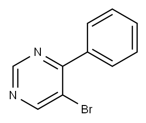 5-ブロモ-4-フェニルピリミジン 化学構造式