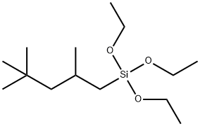 三乙氧基-(2,4,4-三甲基戊基)硅烷 结构式