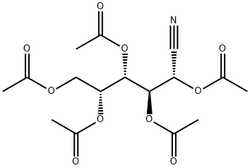 2,3,4,5,6-PENTA-O-ACETYL-D-GALACTONITRILE 结构式
