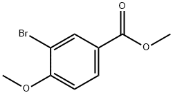 3-ブロモ-4-メトキシ安息香酸メチル 化学構造式