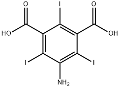 5-アミノ-2,4,6-トリヨードイソフタル酸 化学構造式