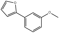 2-(3-メトキシフェニル)フラン 化学構造式