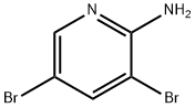 2-アミノ-3,5-ジブロモピリジン 化学構造式
