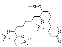 8,9,15,16-Tetrakis[(trimethylsilyl)oxy]octadecanoic acid methyl ester 结构式