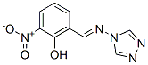 2-Nitro-6-[(E)-(4H-1,2,4-triazol-4-ylimino)methyl]phenol 结构式
