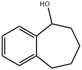 6,7,8,9-テトラヒドロ-5H-ベンゾシクロヘプテン-5-オール 化学構造式