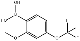 2-METHOXY-4-(TRIFLUOROMETHOXY)-PHENYLBORONIC ACID Struktur