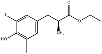 3,5-二碘-L-酪氨酸乙酯 结构式