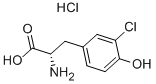 3-氯-L-酪氨酸盐酸 结构式