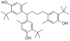 tris(5-tert-butyl-4-hydroxy-o-tolyl)butane  Struktur