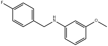 N-(4-氟苄基)-3-甲氧基苯胺 结构式